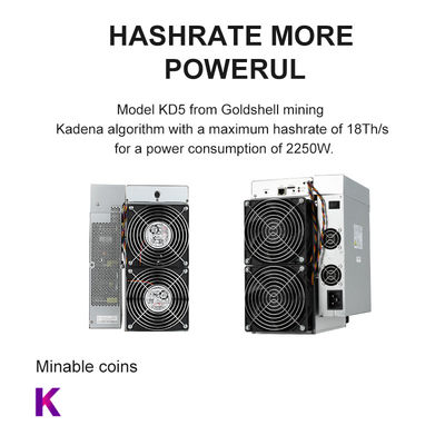 80db 18TH/S Goldshell KD5 Miner Kadena KDA Coin Mining Machine